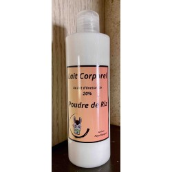 Lait corporel au lait d'ânesse poudre de riz