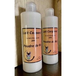 Lait corporel au lait d'ânesse  poudre de riz X 2